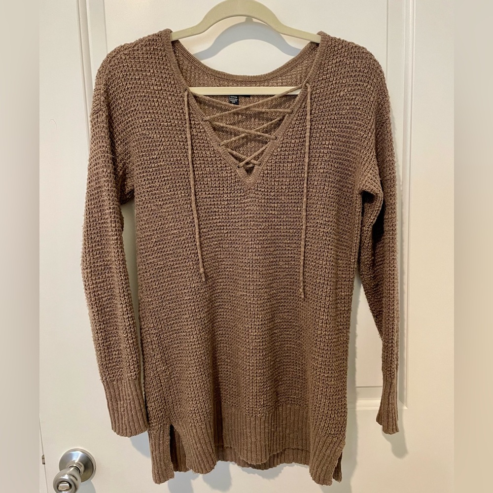 American Eagle Waffle Knit Sweater